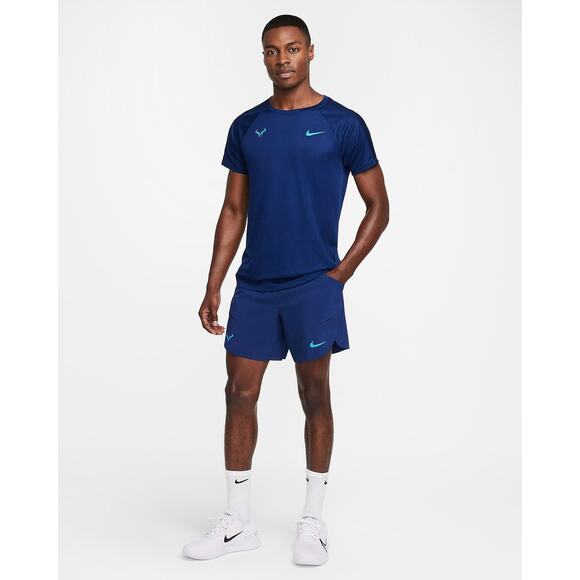 NWT Nike Dri-Fit ADV Rafa Nadal 7" Blue Tennis Shorts Mens Size S (DV2881-492) - Picture 1 of 12